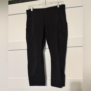 Black Cropped Women’s speed up tight leggings